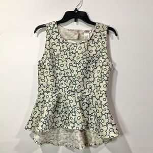 Freeway Embroidered Peplum Floral Top